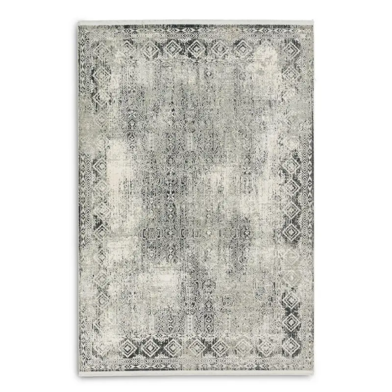 Webteppich 140/200 cm Positano Creme, Grau, Hellgrau, Dunkelgrau