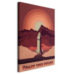 Leinwandbild Abstraktes, Weltall 60/90/1.2 cm