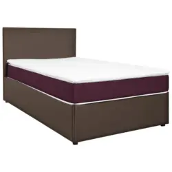 Boxbett 140/200 cm in Grau, Brombeere