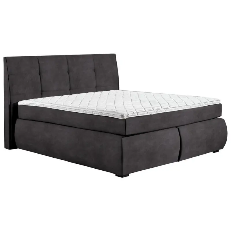 Boxspringbett 160/200 cm in Anthrazit