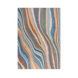 Wollteppich 160/230 cm Blau