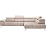 XXXLutz Lauterach - Ihr M&ouml;belhaus bei Bregenz Ecksofa in Chenille Creme, Naturfarben 323/222 cm