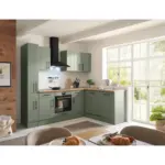 XXXLutz Lauterach - Ihr M&ouml;belhaus bei Bregenz Eckk&uuml;che 250/172 cm in Wildeiche, Schilfgr&uuml;n