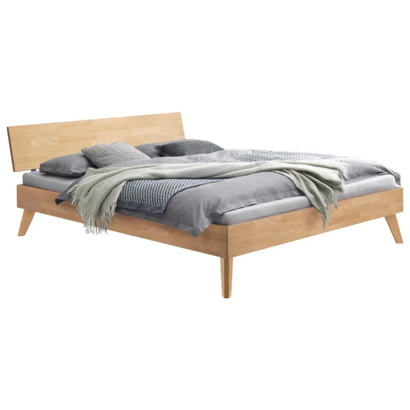 Bett 90/200 cm in Eiche Bianco