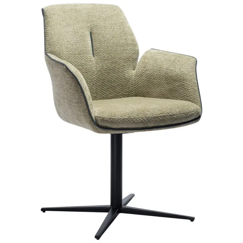 Armlehnstuhl Sitzfl&auml;che 180&deg; drehbar, automatische R&uuml;ckholfunktion Mikrofaser