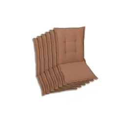 Sesselauflagenset in Rot Uni