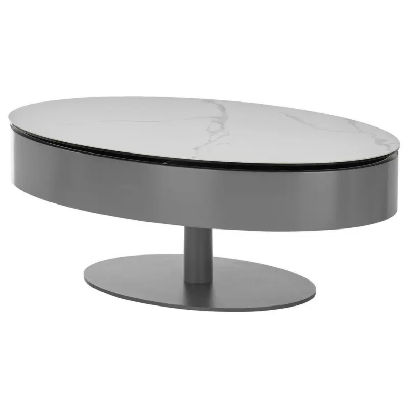 Couchtisch in Metall, Keramik 110/42/70 cm