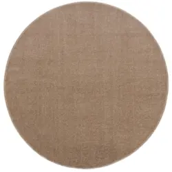 Webteppich 80 cm Uni Beige
