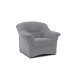 Sessel in Mikrofaser Dunkelgrau