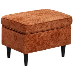 Hocker in Textil Terracotta