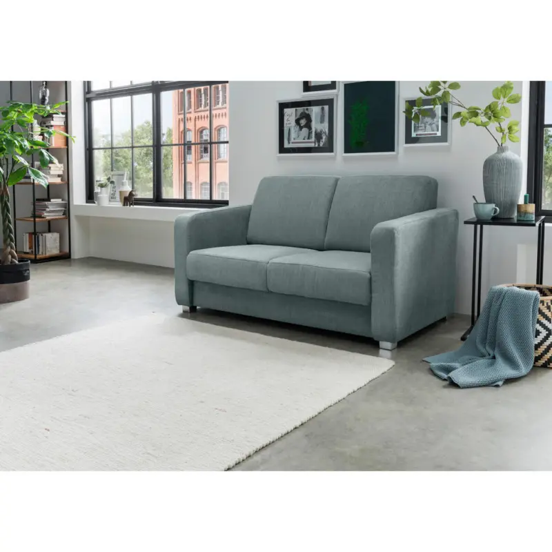 Schlafsofa Mia in Chenille Mintgr&uuml;n