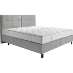 Boxspringbett 240/220 cm in Hellgrau