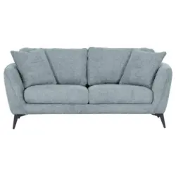 2-Sitzer-Sofa in Chenille Hellblau