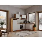 XXXLutz Lauterach - Ihr M&ouml;belhaus bei Bregenz Eckk&uuml;che 280/172/172 cm in Wei&szlig;, Wildeiche