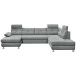 XXXLutz Lauterach - Ihr M&ouml;belhaus bei Bregenz Wohnlandschaft in Webstoff Hellgrau