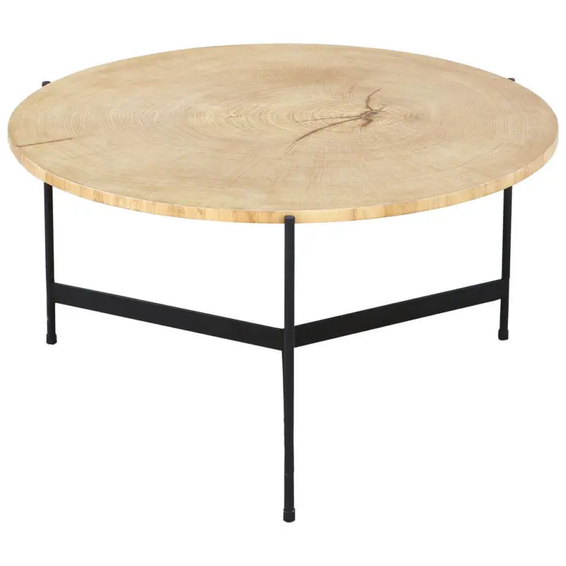 Couchtisch in Holz, Metall, Holzwerkstoff 70/70/38 cm