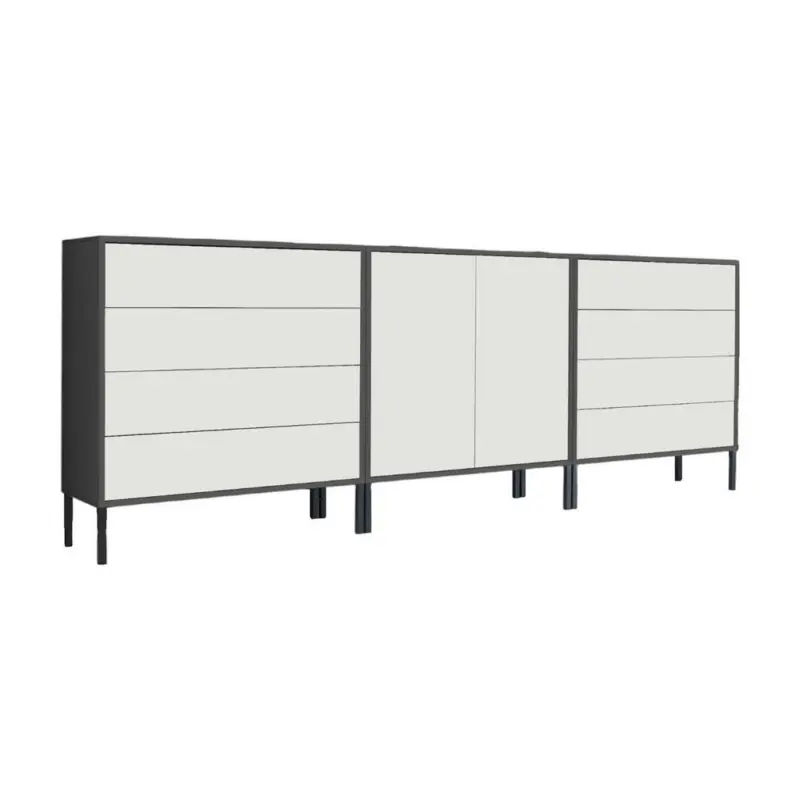 Sideboard Mailand Set 4 + MF in 237/86/33 cm