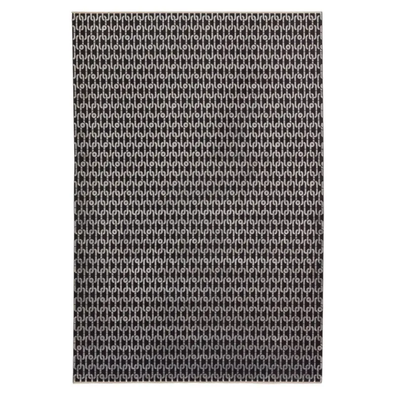 Webteppich 140/200 cm Chains Silberfarben