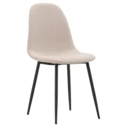 Stuhl-Set 2 St&uuml;ck abwischbar Boucl&eacute;