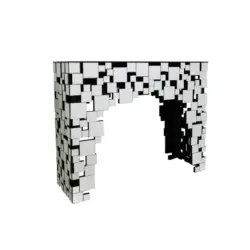 Konsolentisch in Glas, Holzwerkstoff 111/35,5/91 cm