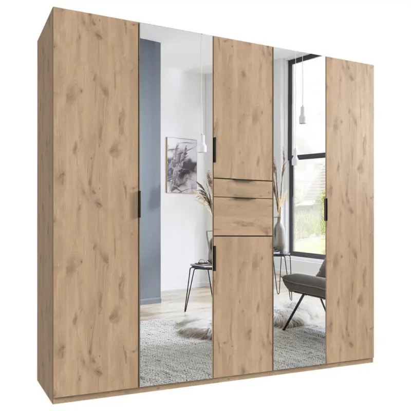 Kleiderschrank in Eichefarben