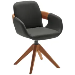 Armlehnstuhl Lederauswahl, Stoffauswahl, Typenauswahl, Sitzfl&auml;che 360&deg; drehbar, automatische R&uuml;ckholfunktion Echtleder