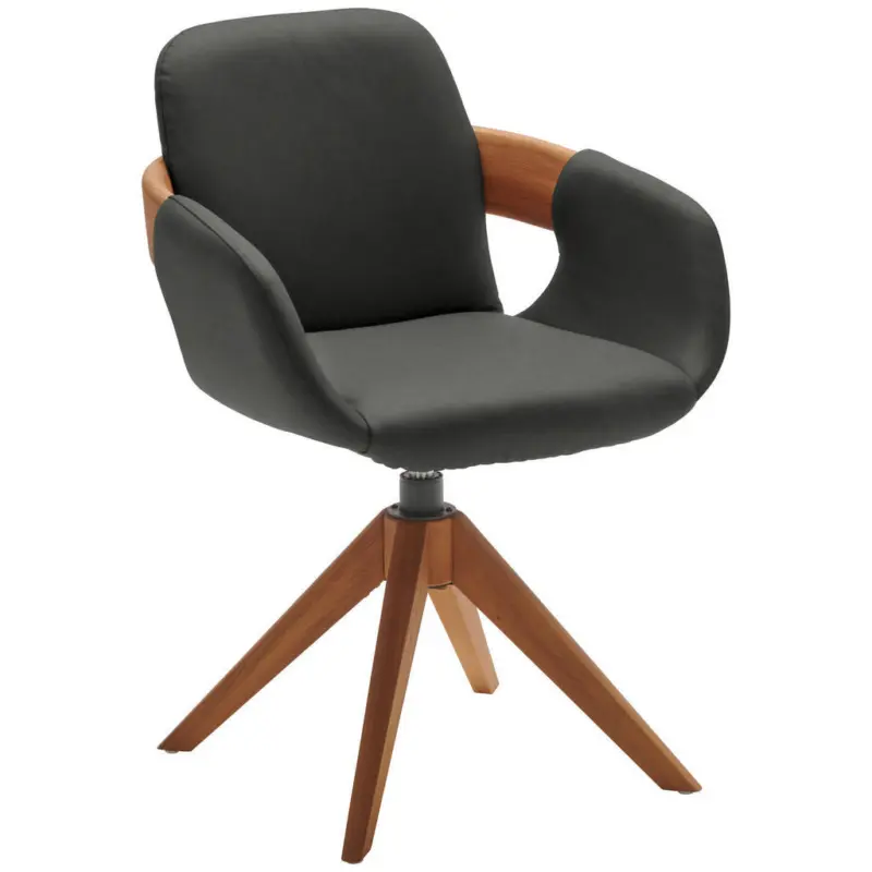 Armlehnstuhl Lederauswahl, Stoffauswahl, Typenauswahl, Sitzfl&auml;che 360&deg; drehbar, automatische R&uuml;ckholfunktion Echtleder