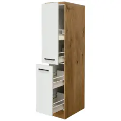 Apothekerschrank 30/160,6/60 cm in Eichefarben, Magnolie