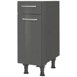 Schubkastenunterschrank 30/87/56 cm in Schieferfarben