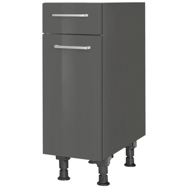 Schubkastenunterschrank 30/87/56 cm in Schieferfarben