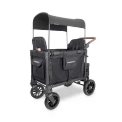Bollerwagen W2 Luxe Pro Schwarz 113/64/109 cm