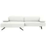XXXLutz Lauterach - Ihr M&ouml;belhaus bei Bregenz Ecksofa in Flachgewebe Creme 166/280 cm