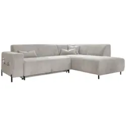 Ecksofa in Cord Beige 250/192 cm