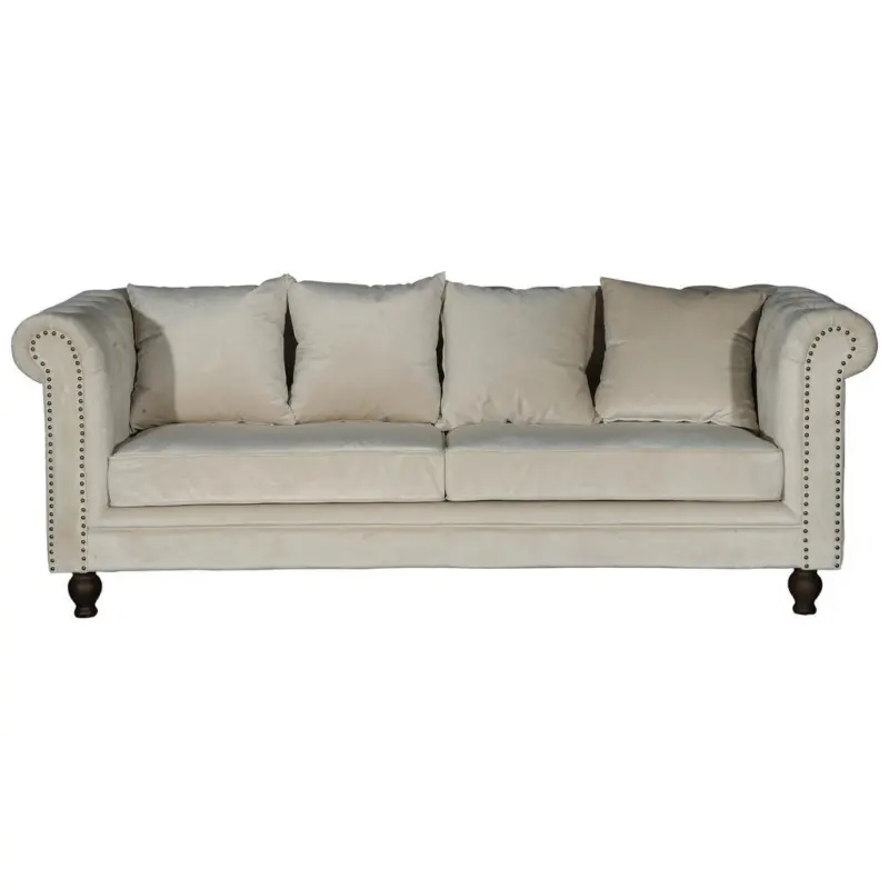 Chesterfield-Sofa in Creme