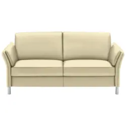 3-Sitzer-Sofa Latina in Echtleder Creme