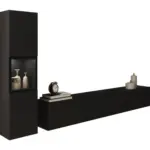 XXXLutz Lauterach - Ihr M&ouml;belhaus bei Bregenz Wohnwand 2-teilig in Schwarz 210/130/32,5 cm