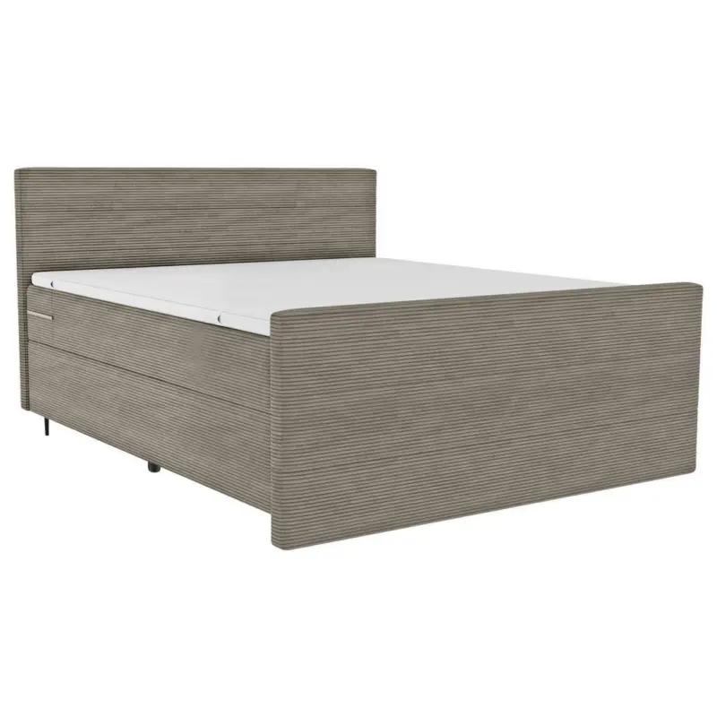 Boxspringbett 180/200 cm in Graubraun