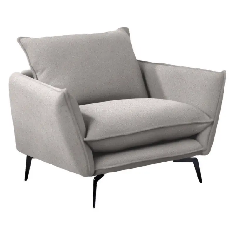 Sessel in Webstoff Creme