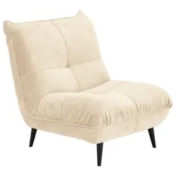 Sessel in Mikrofaser Creme