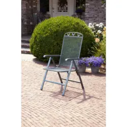 Gartenstuhl Metall Grau