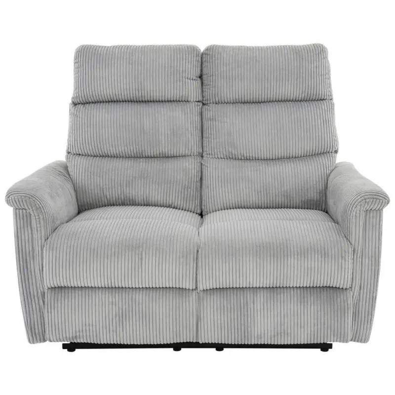 2-Sitzer-Sofa in Cord Hellgrau