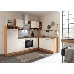 Eckk&uuml;che in Wei&szlig;, Wildeiche