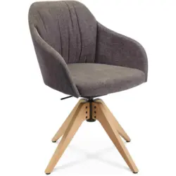 Armlehnstuhl Sitzfl&auml;che 360&deg; drehbar Velours