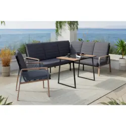 Loungegarnitur 4-teilig Eisen