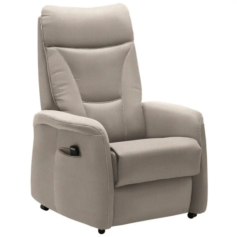 Fernsehsessel in Mikrofaser Beige