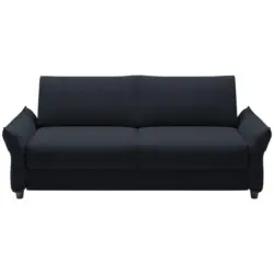 Schlafsofa in Webstoff Schwarz