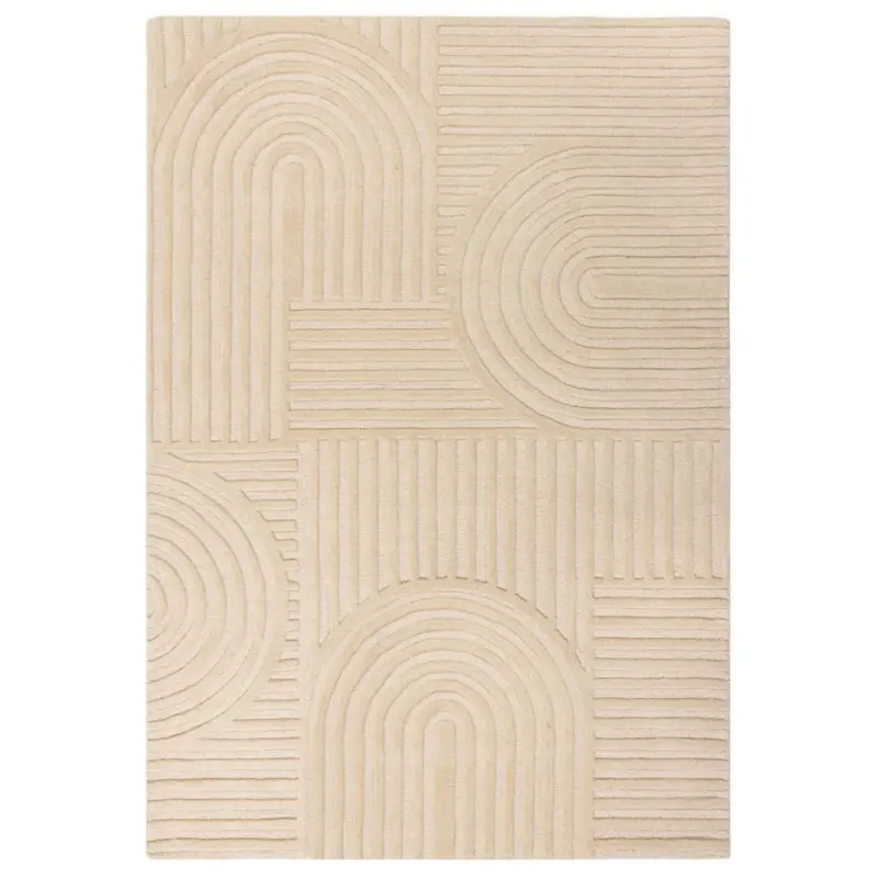 Wollteppich 230/160 cm Naturfarben