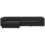 XXXLutz Lauterach - Ihr M&ouml;belhaus bei Bregenz Ecksofa in Flachgewebe Anthrazit 164/341 cm