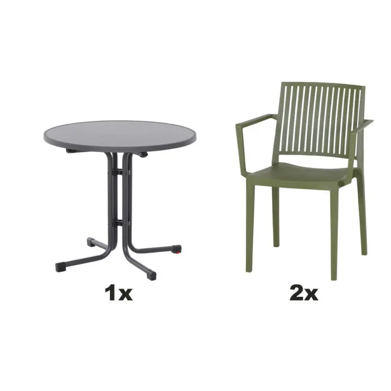 Gartengarnitur 3-teilig