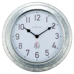 Wanduhr Silberfarben 22/22/5,5 cm